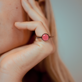 Fixed Gem Pinky Ring