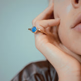 Fixed Gem Pinky Ring