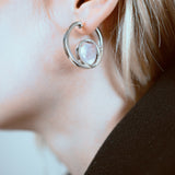 Interchangeable Stone & 9ct Gold Earrings