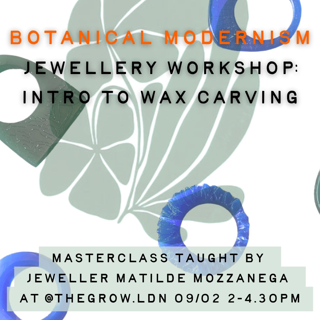 Intro to Wax Carving Jewellery Workshops with Matilde Mozzanega